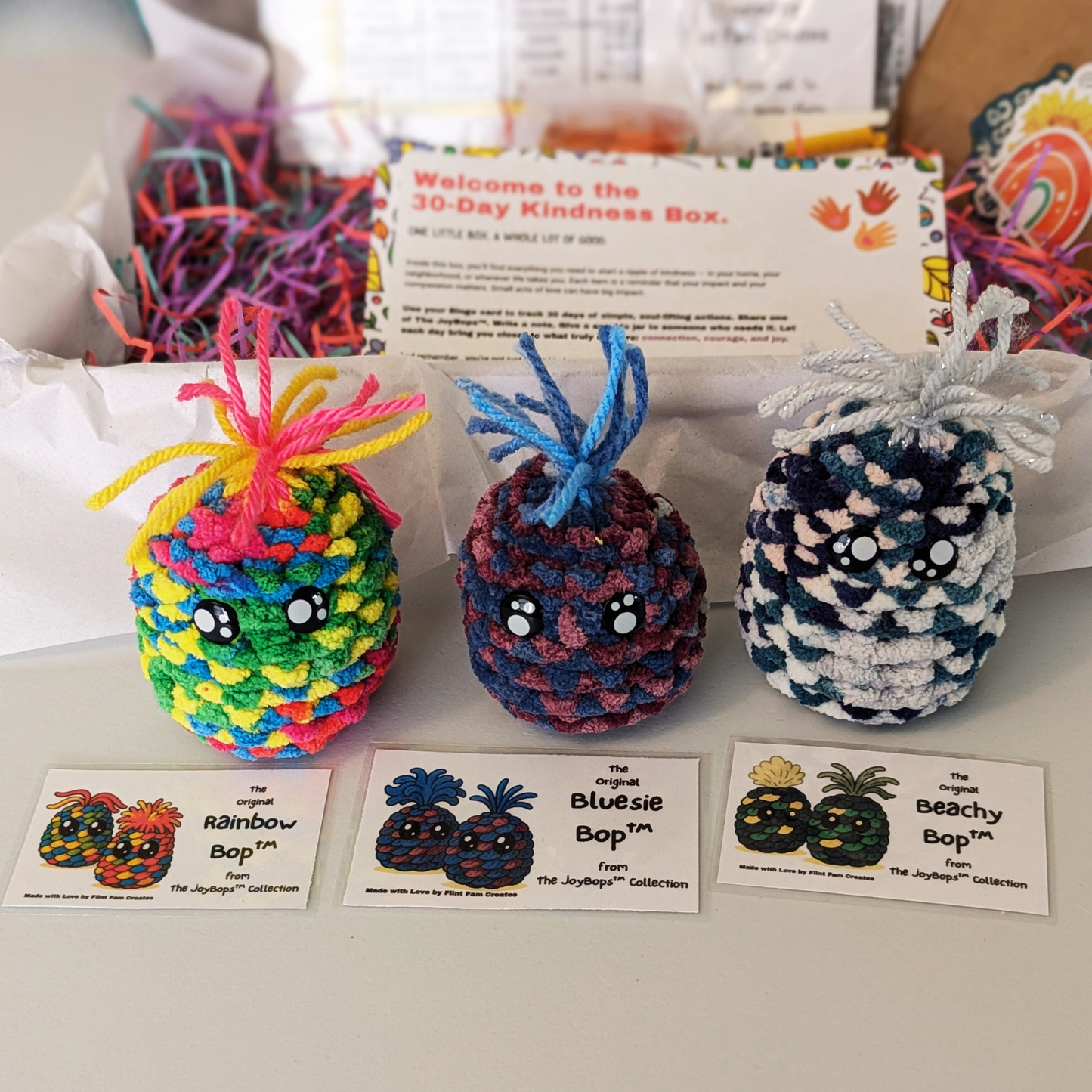 Pick one of three of "The JoyBops™" for your 30 Day Kindness Kit.