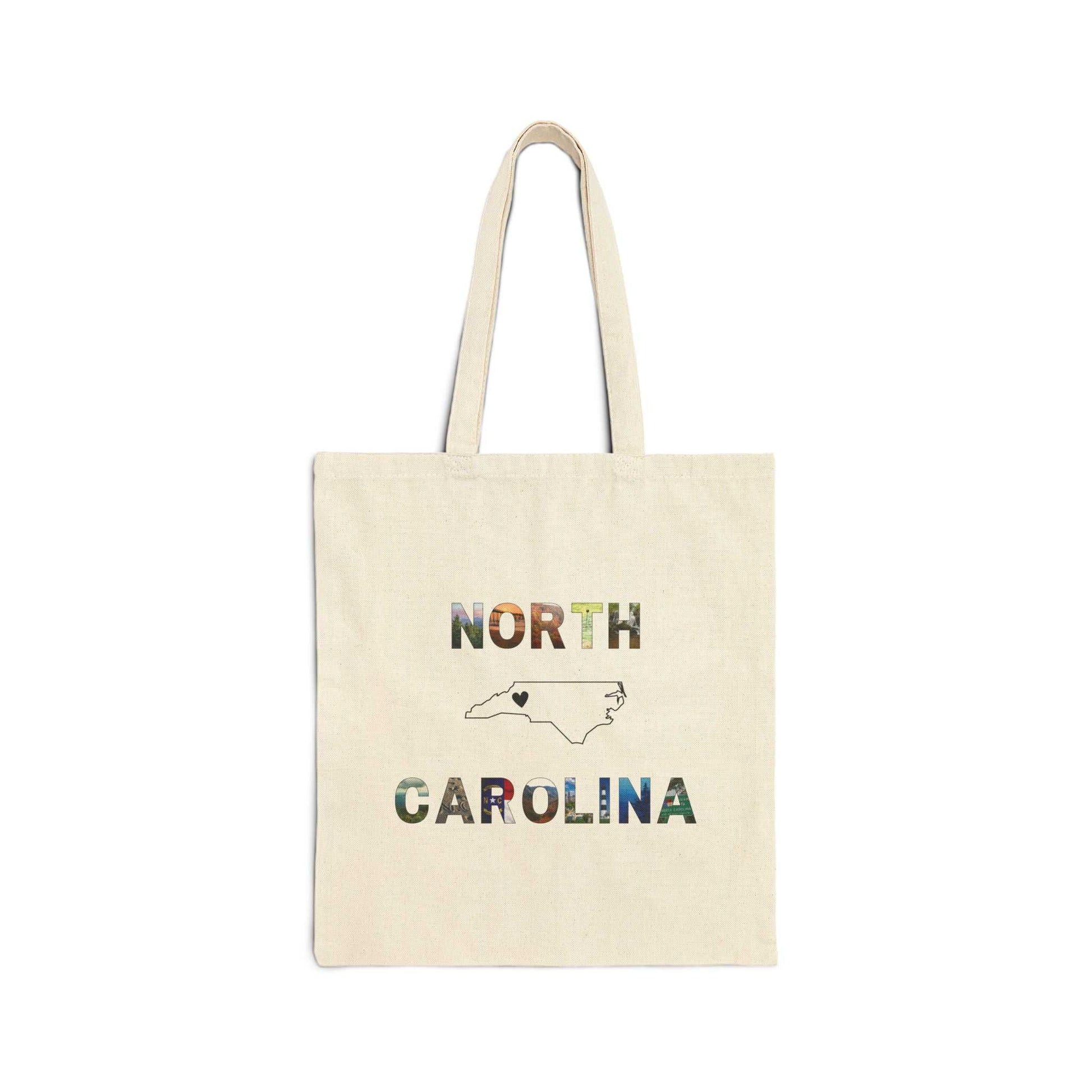 North Carolina Canvas Tote Bag for Western NC