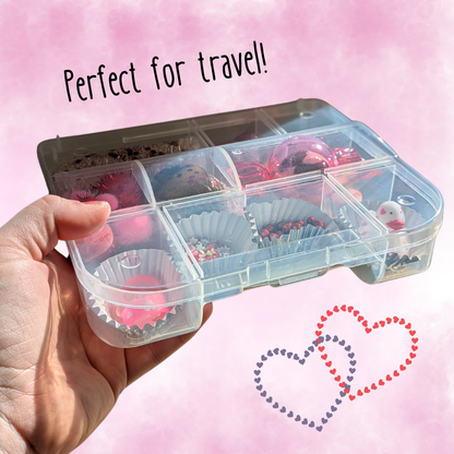 Valentine's Day Sensory Bin - Travel Sensory Bin