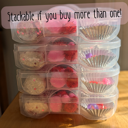 Valentine's Day Sensory Bin stackable