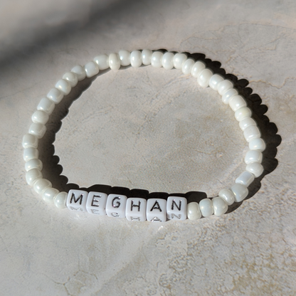 Personalized Birthday Girl Bracelet Set – Custom Name & Cupcake Charm