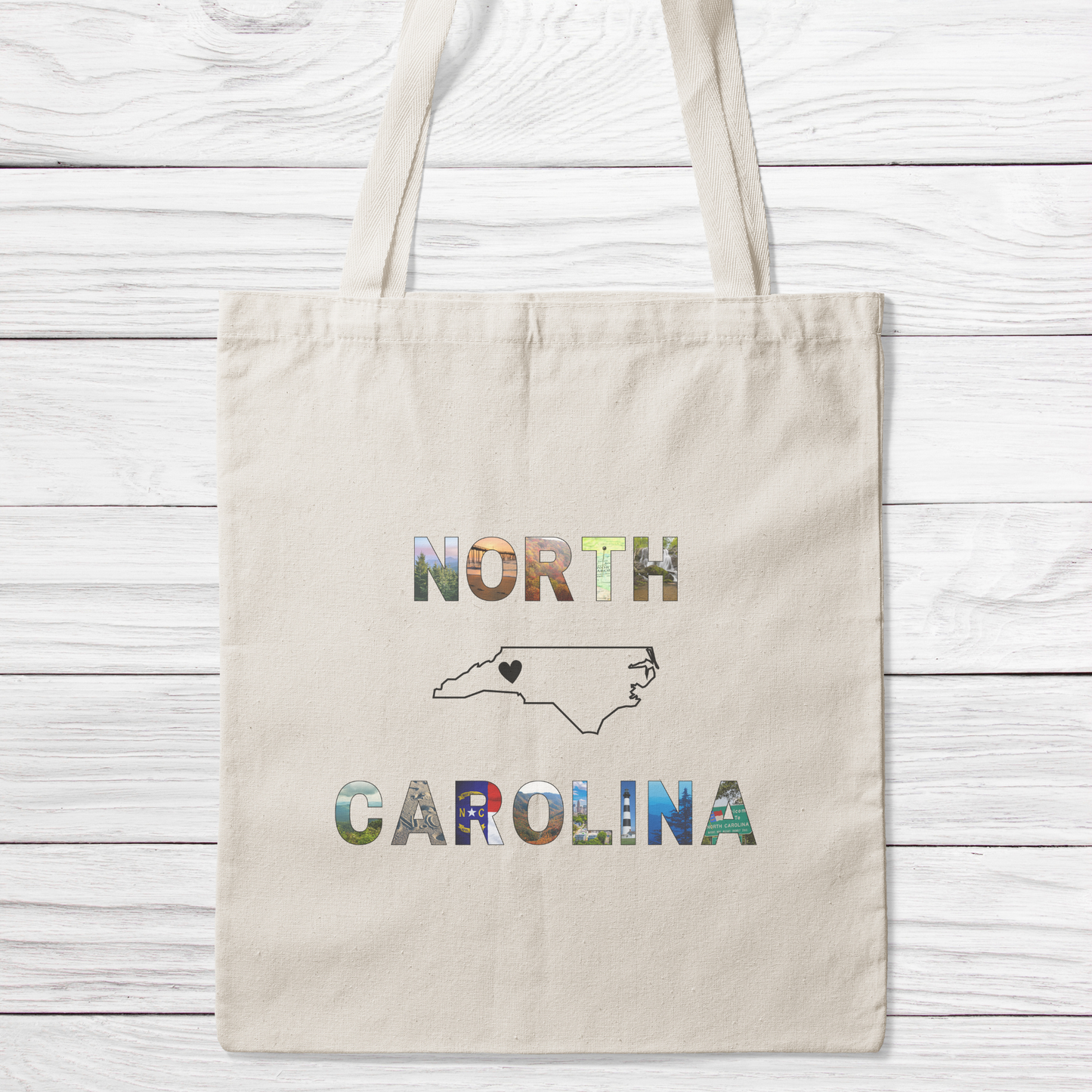 North Carolina Canvas Tote Bag Hurricane Relief fundraiser