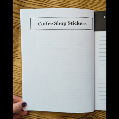 Coffee Journal and Activity Book Sticker Book