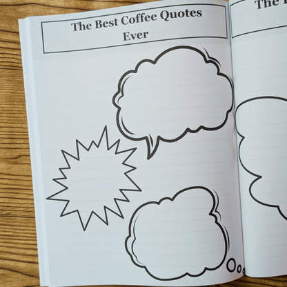 Coffee Journal and Activity Book: The 5-Minute Coffee Break Quote Page