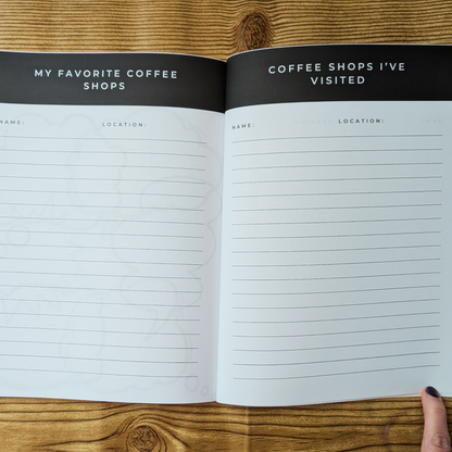Coffee Journal and Activity Book Coffee Log