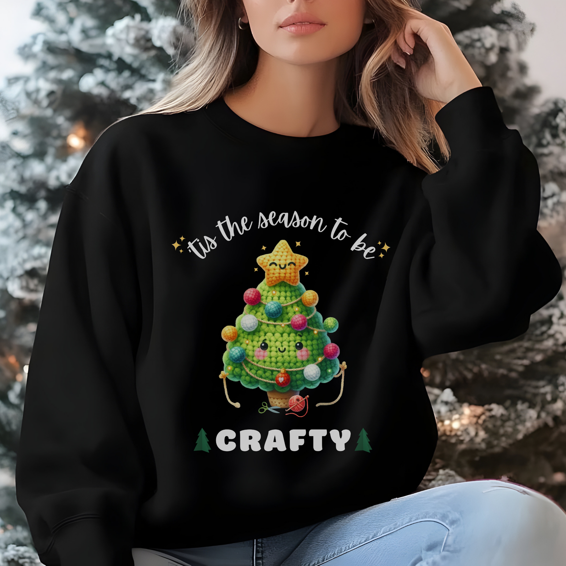 Christmas Sweatshirt for Crafters: Tis the Season to be Crafty