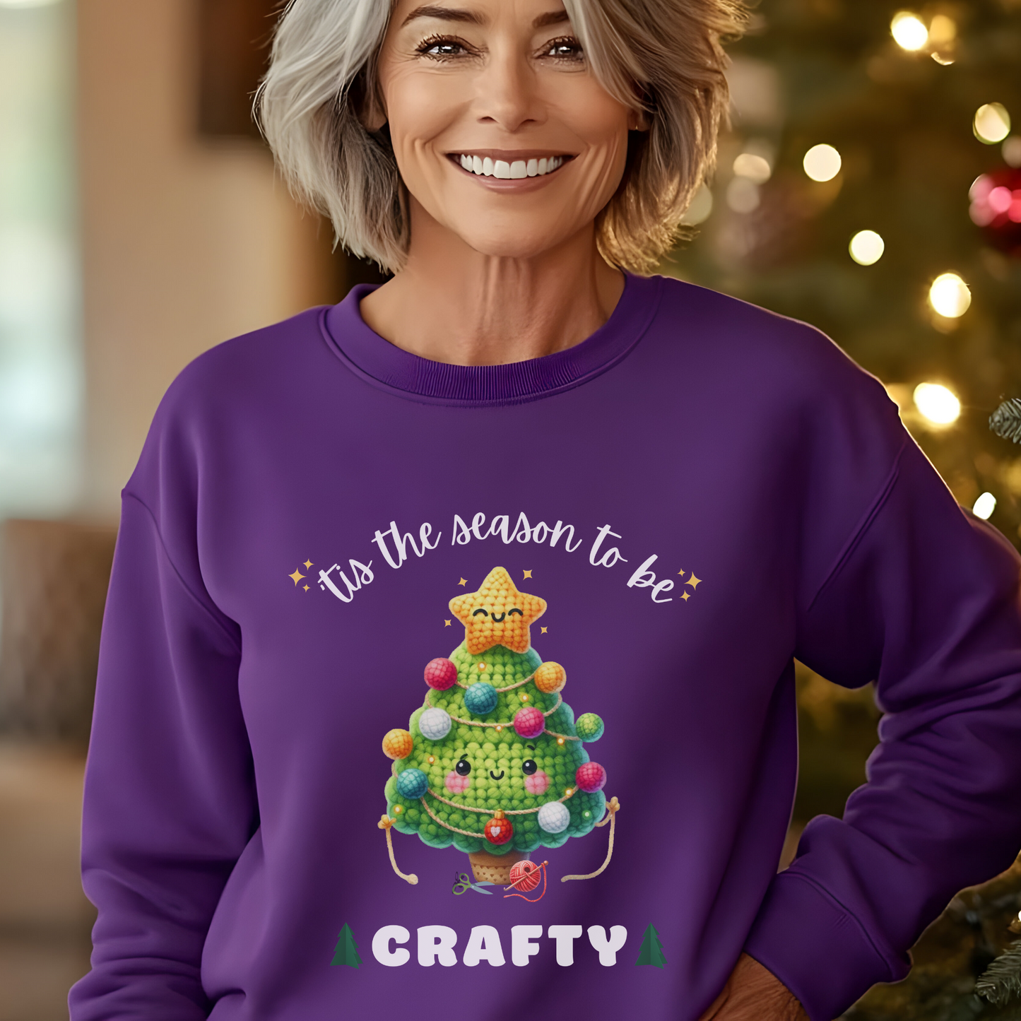 Christmas Sweatshirt for Crafters: 'Tis the Season to be Crafty"