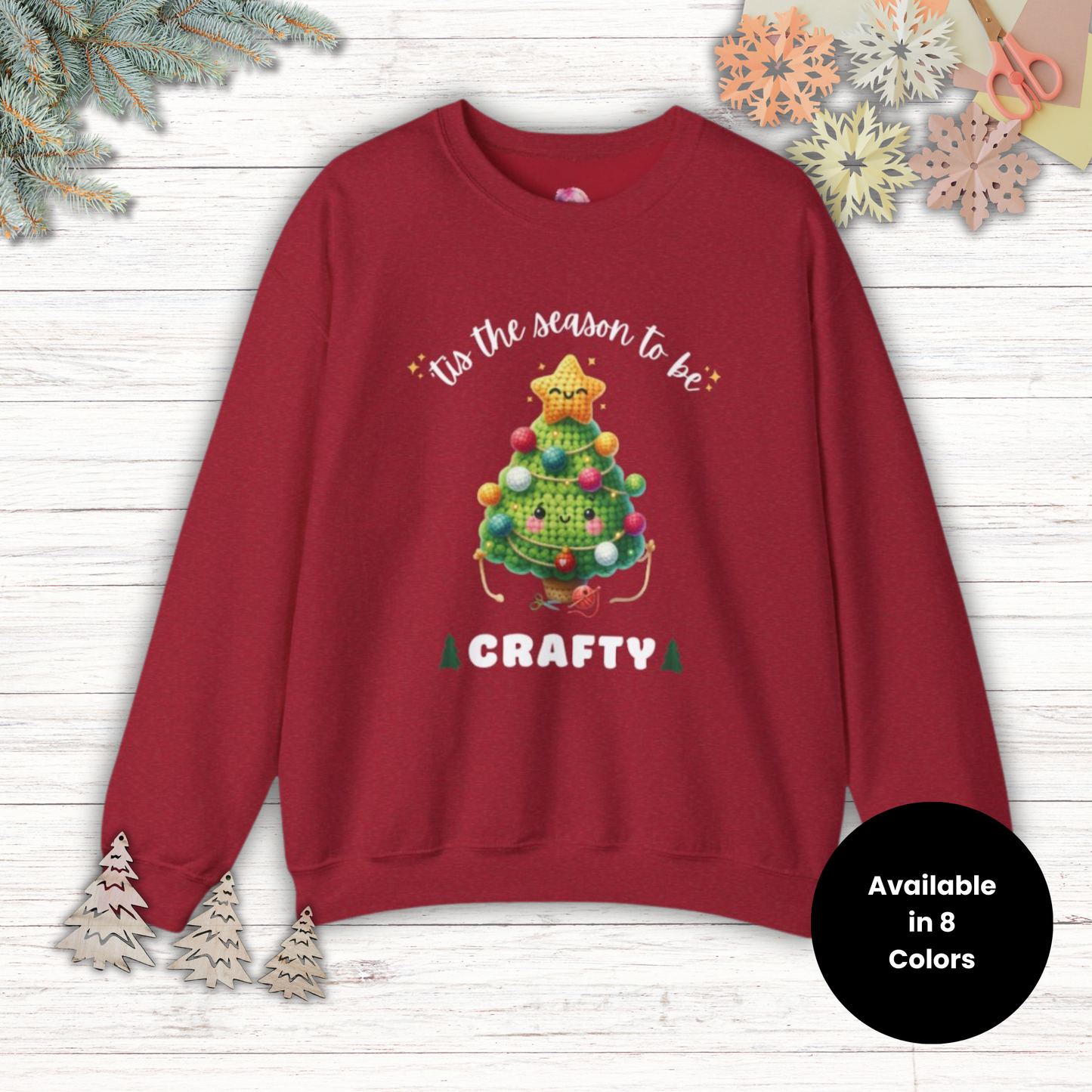 Christmas Sweatshirt for Crafters: 'Tis the Season to be Crafty"