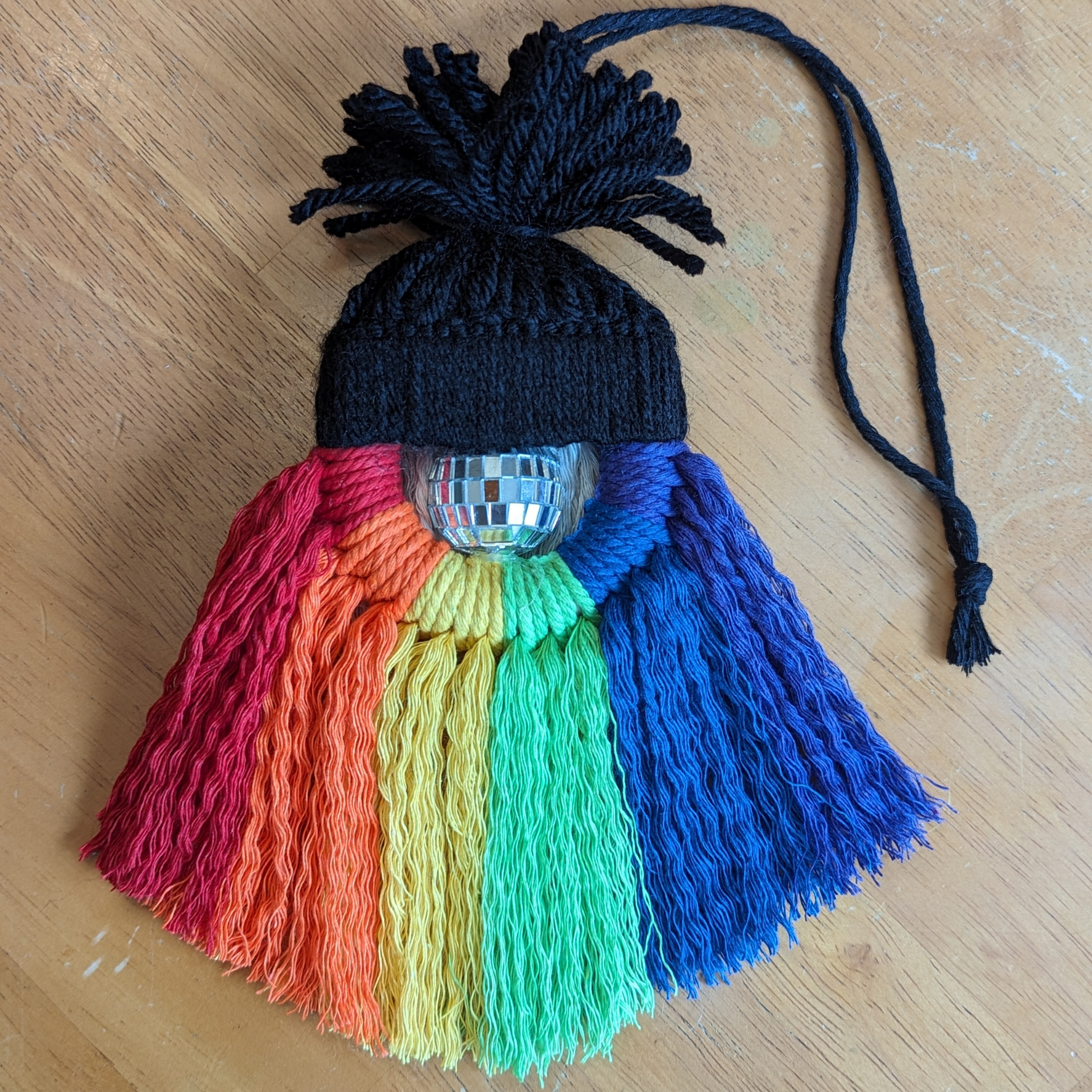 Rainbow Gnome Car Charm for Pride Month