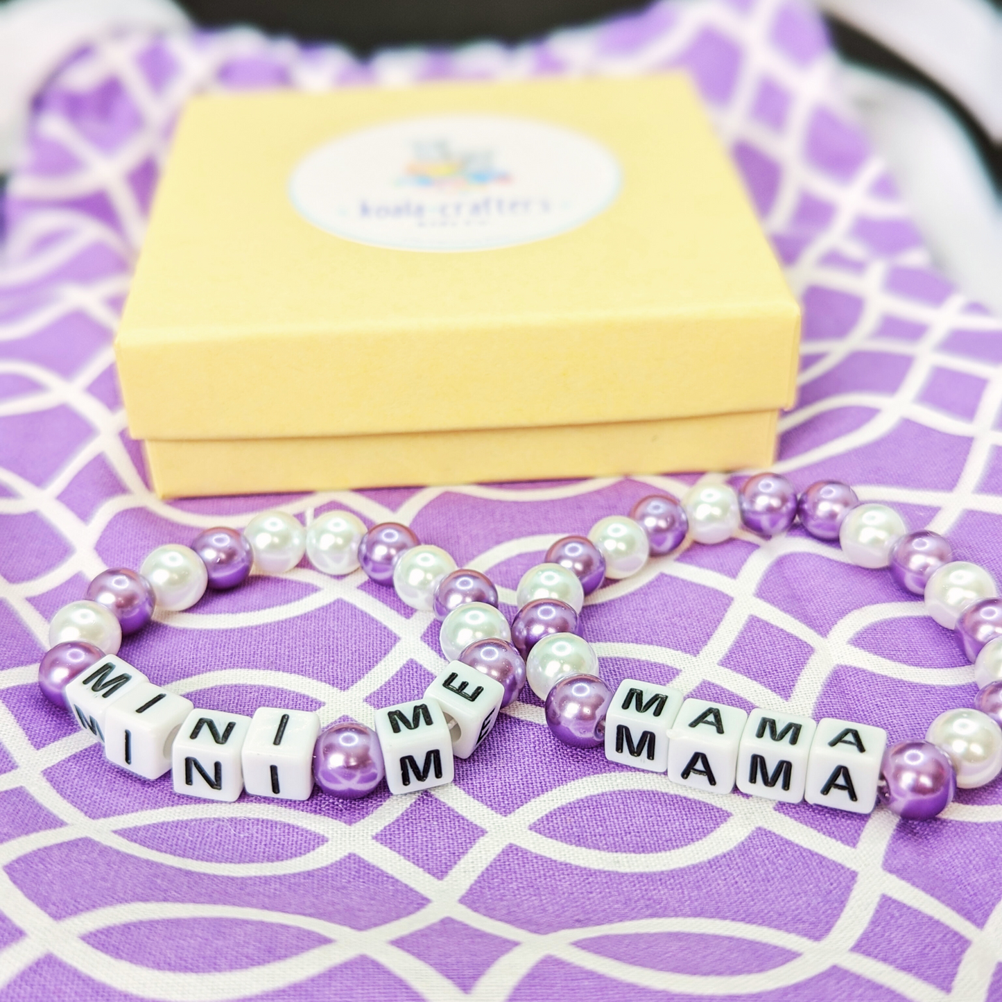 Handmade Bracelet Gift Set for Mom and Daughter