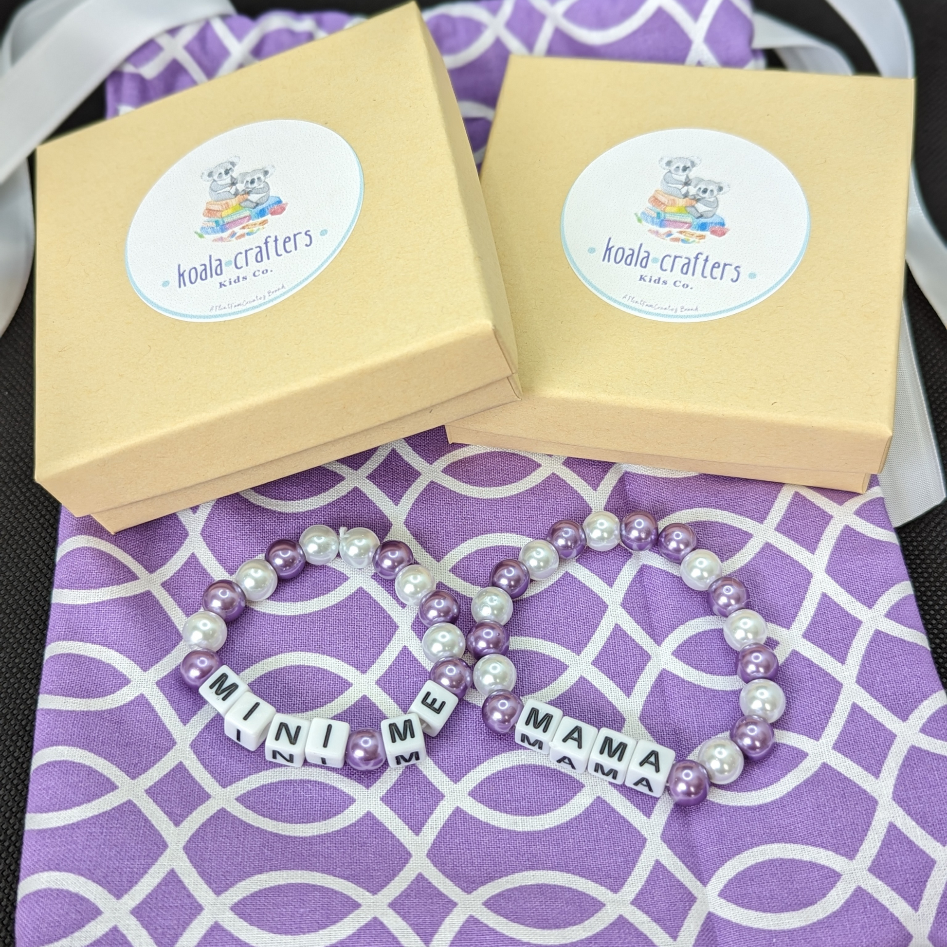 Handmade Bracelet Gift Set for Mom and Daughter