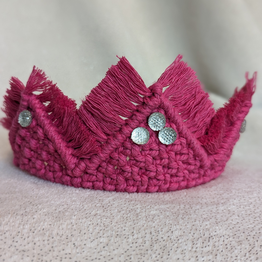 Macrame Princess Tiara for Kids