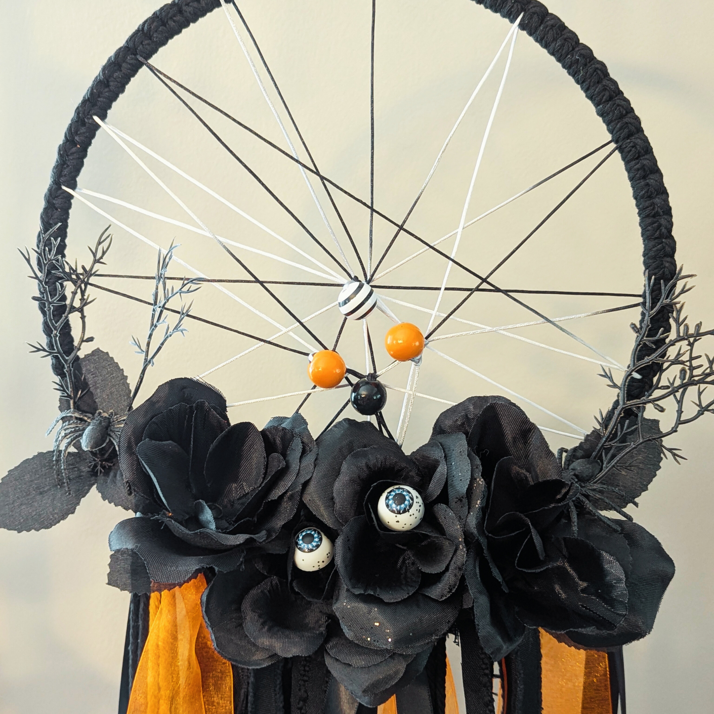 Handcrafted Halloween Macrame Dream Catcher