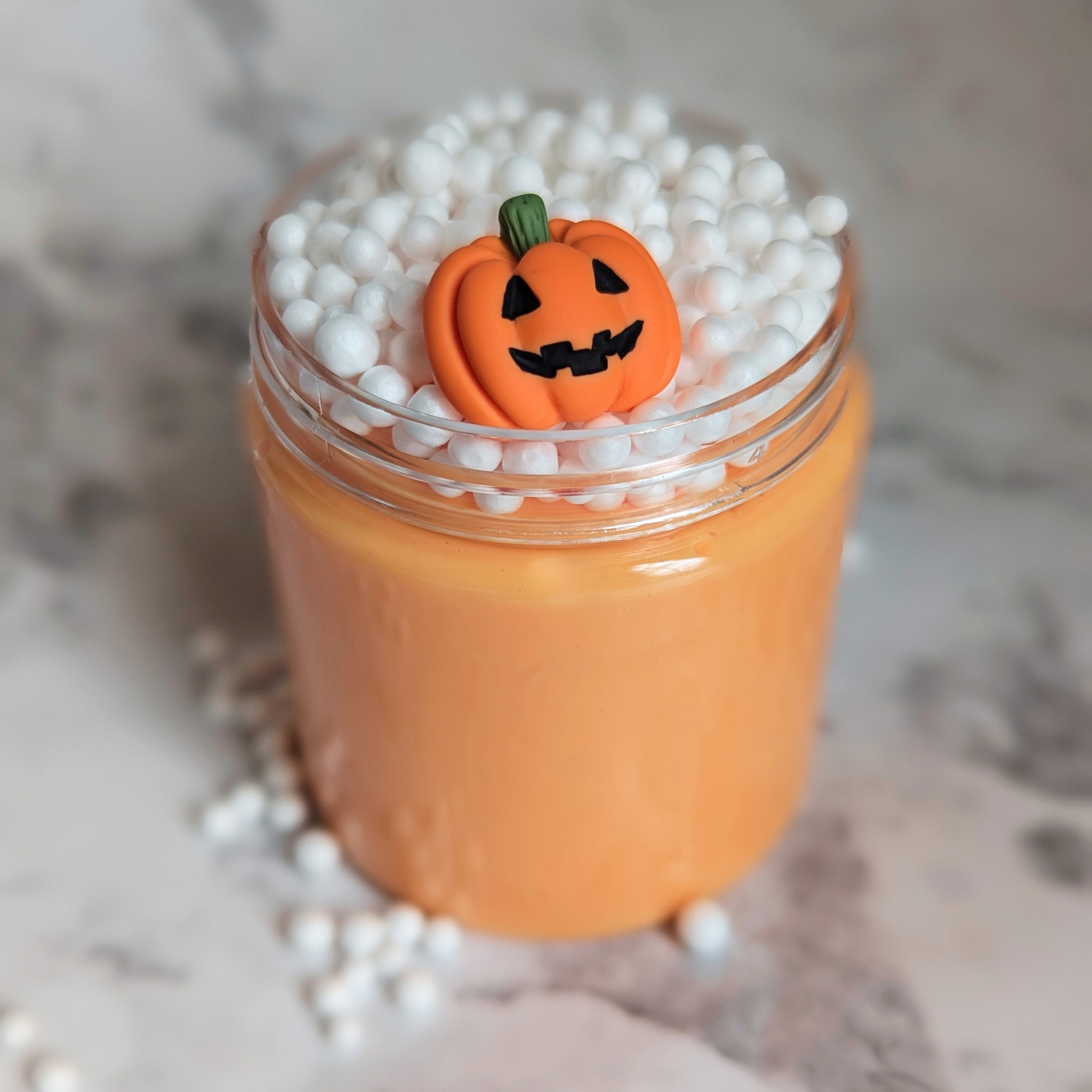 Pumpkin Guts Lightly Scented Pumpkin Slime with Foam Beads