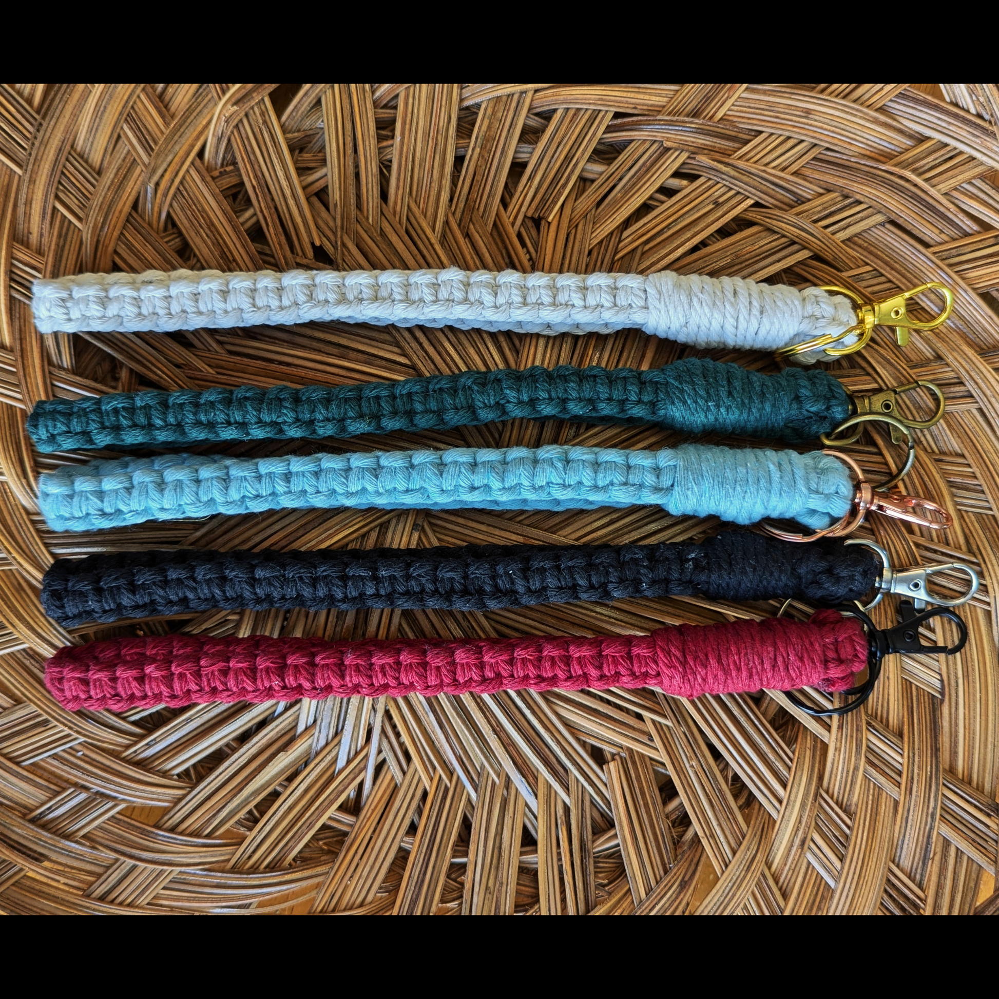 Simple Macrame Wristlet Available in Several Colors