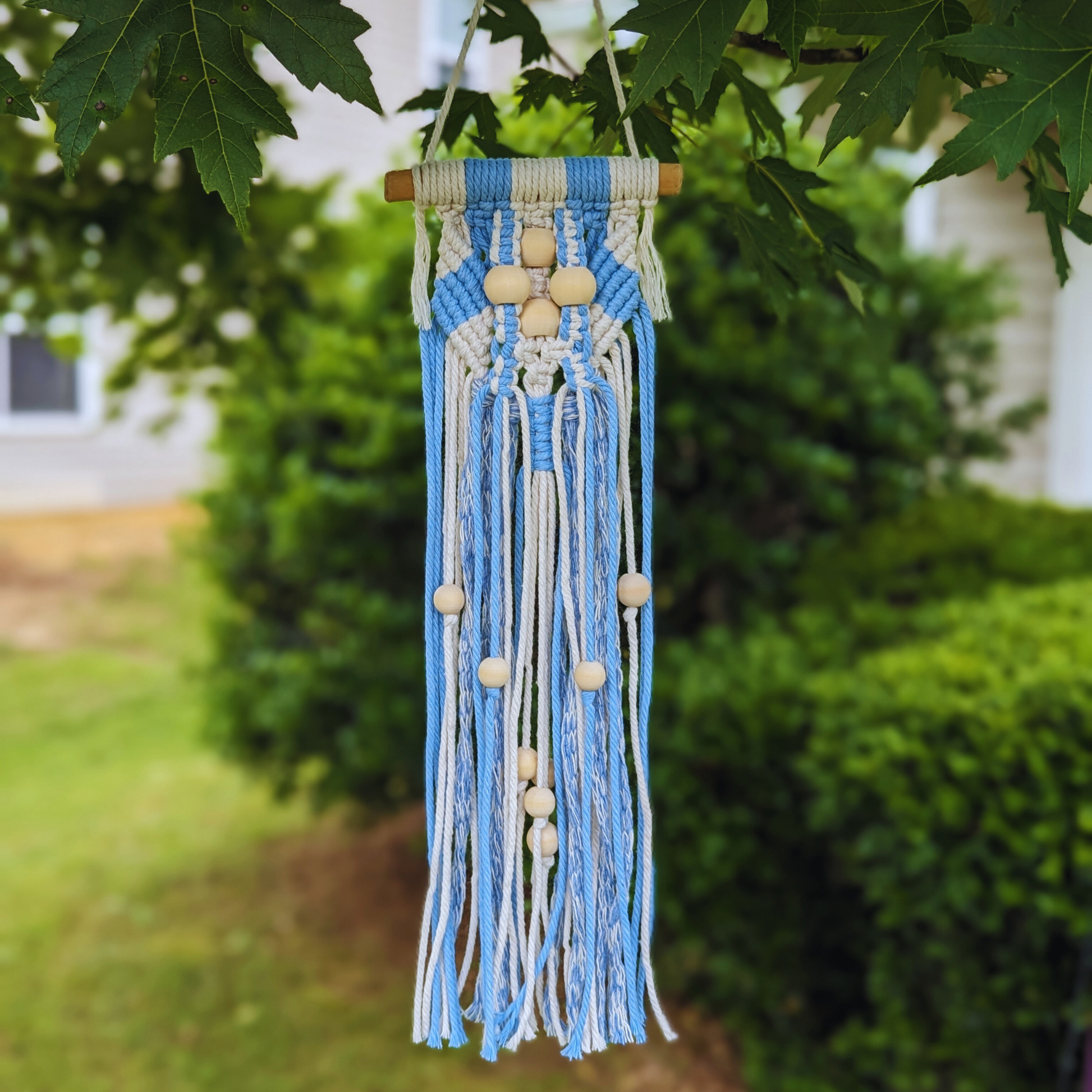 Limited Edition Summer Blue Macrame Wall Hanging