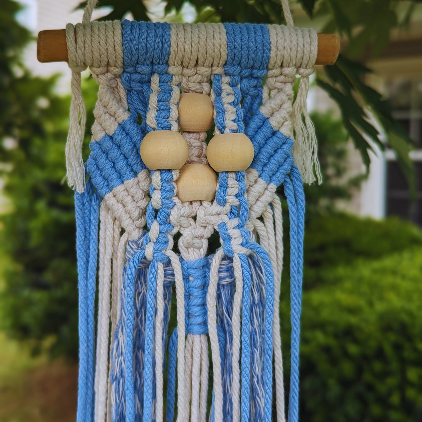 Limited Edition Summer Blue Macrame Wall Hanging