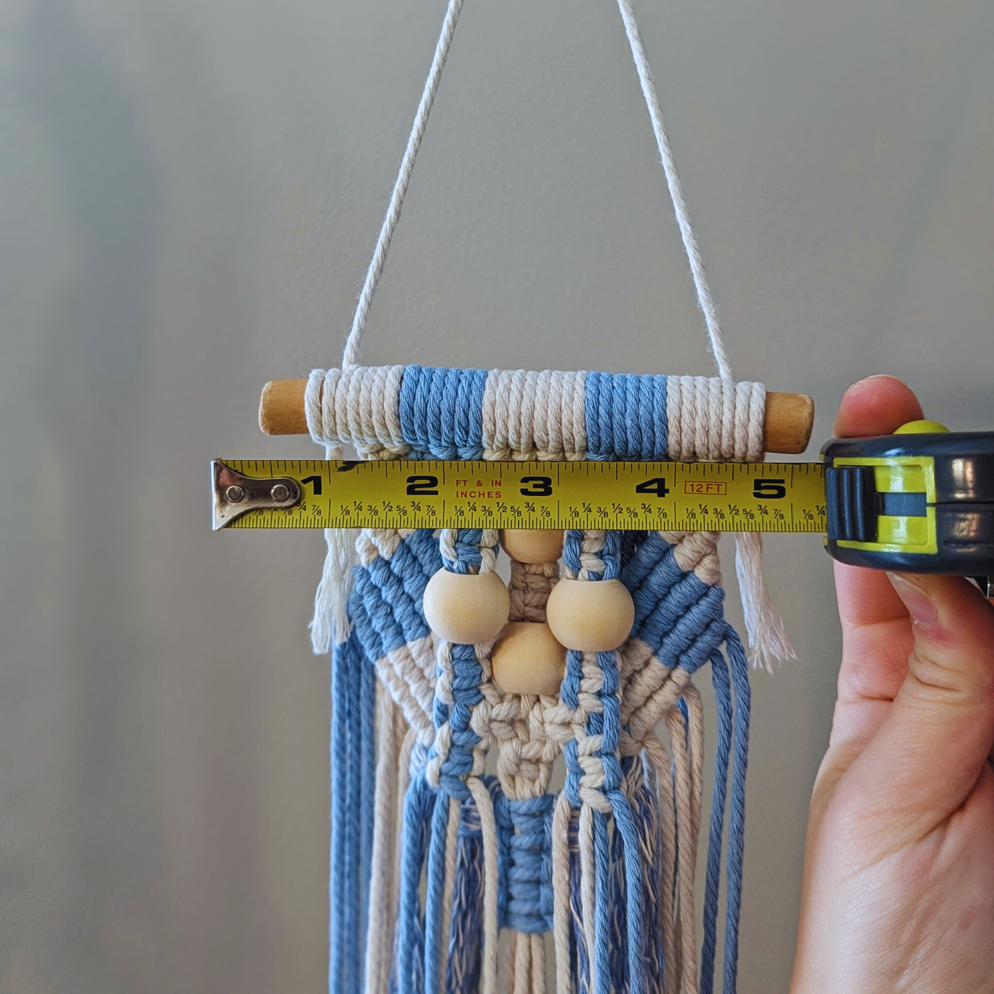 Limited Edition Summer Blue Macrame Wall Hanging