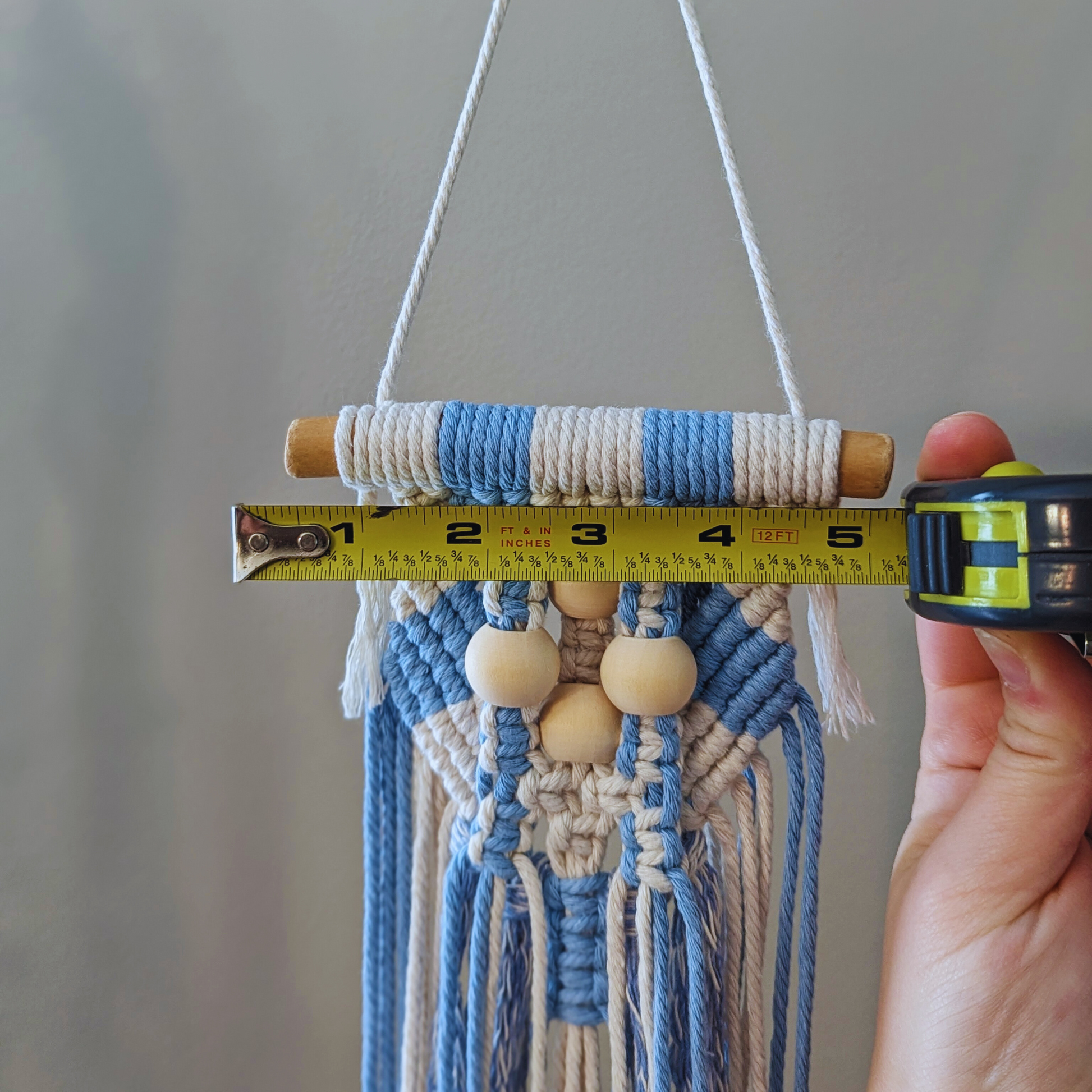 Limited Edition Summer Blue Macrame Wall Hanging