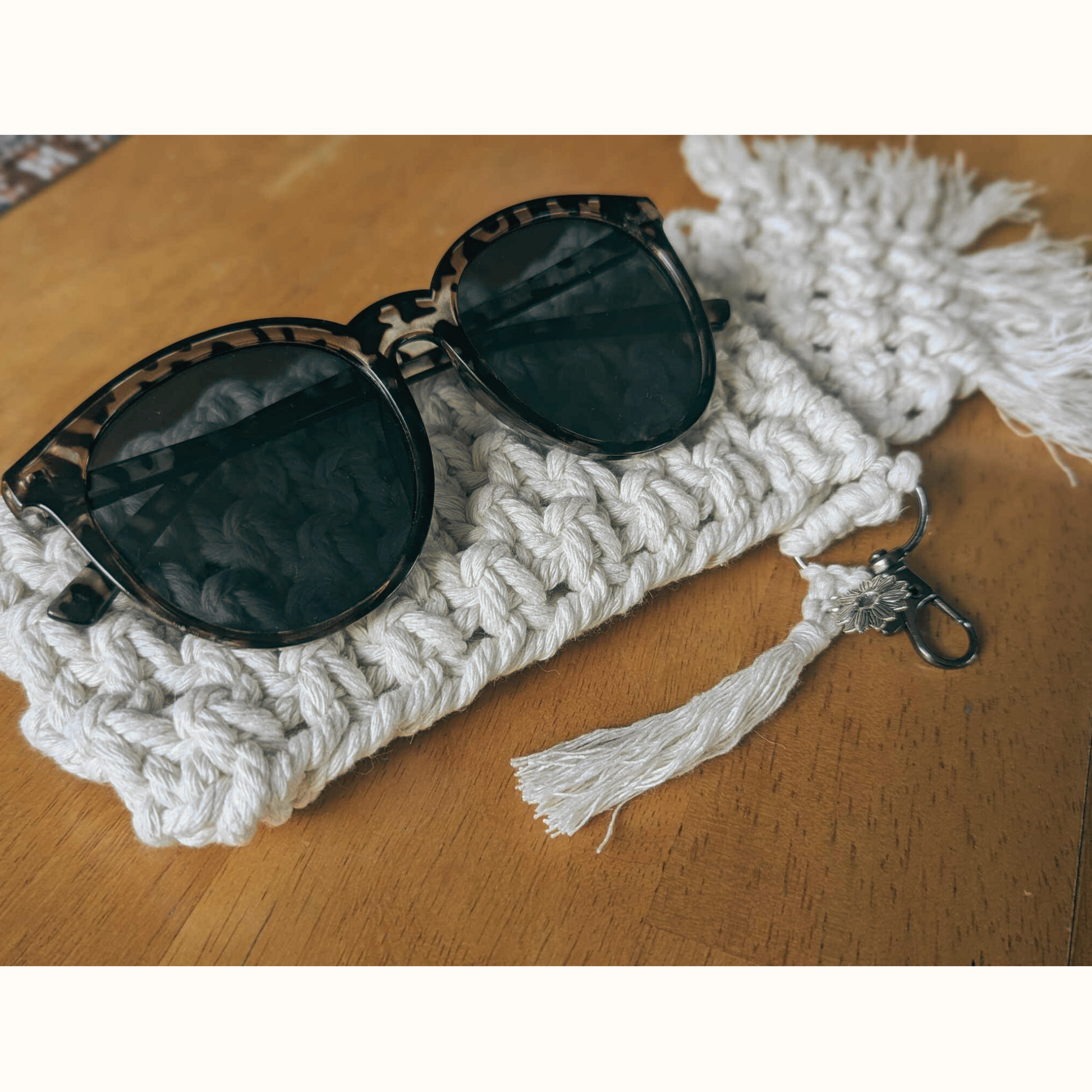 Boho Macrame Sunglasses Pouch