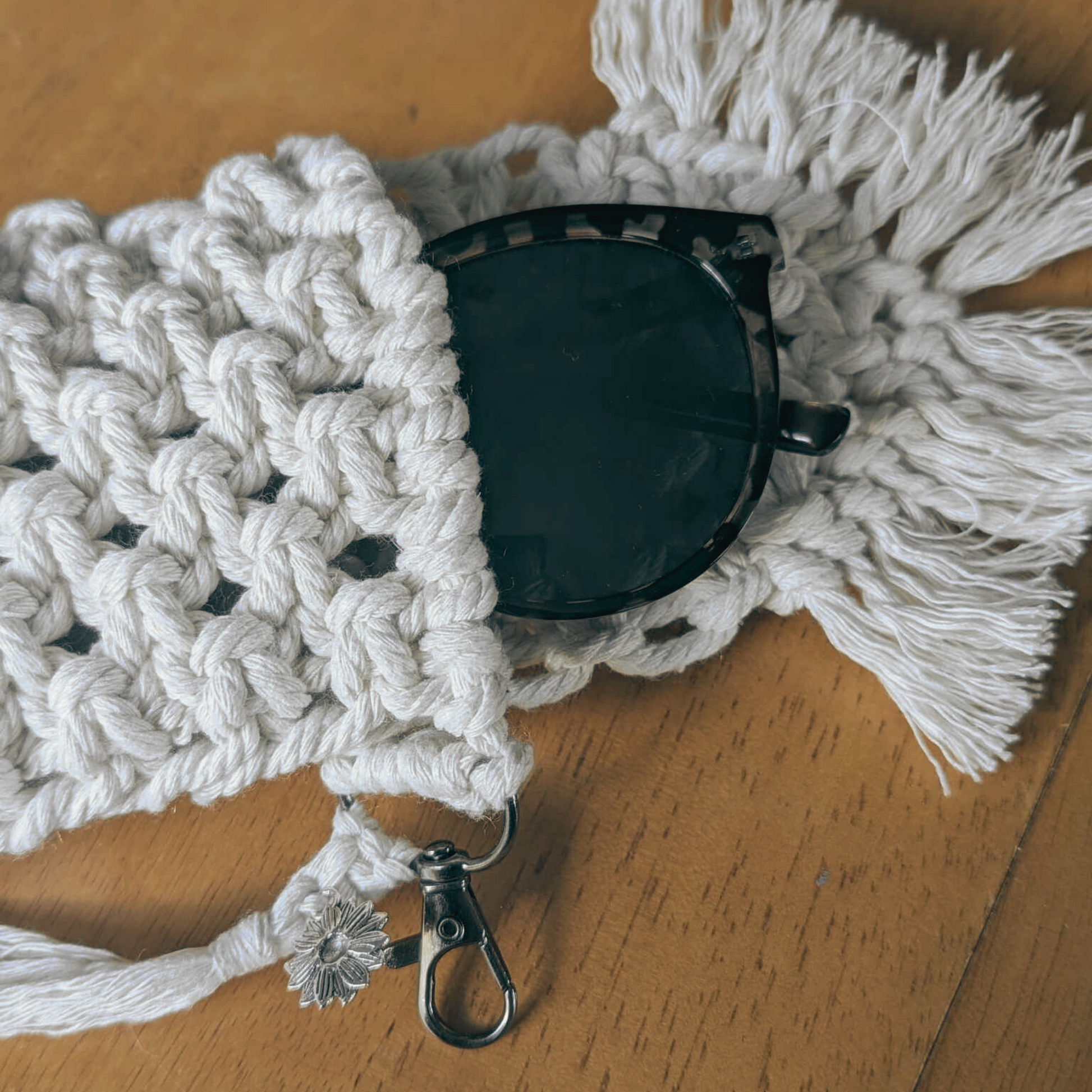 Boho Macrame Sunglasses Pouch