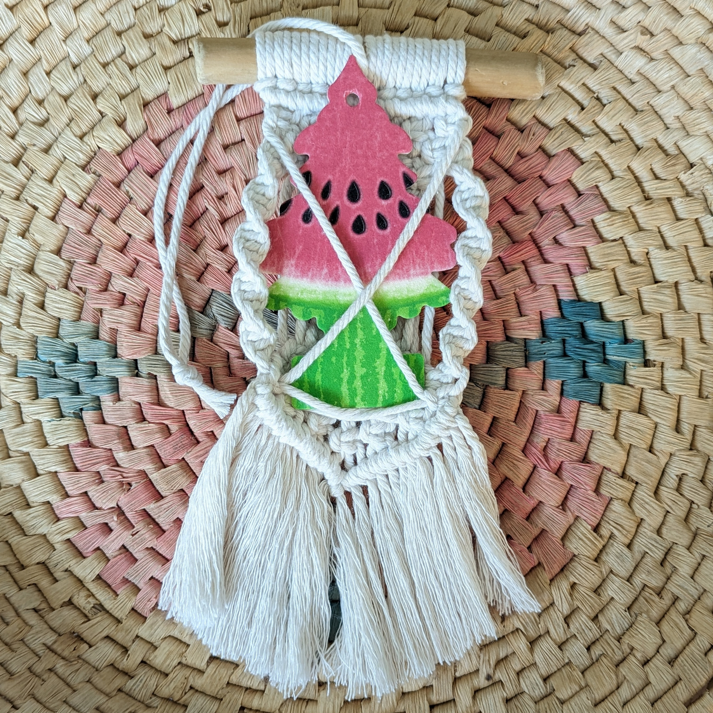 Boho Macrame Air Freshener Holder for Car