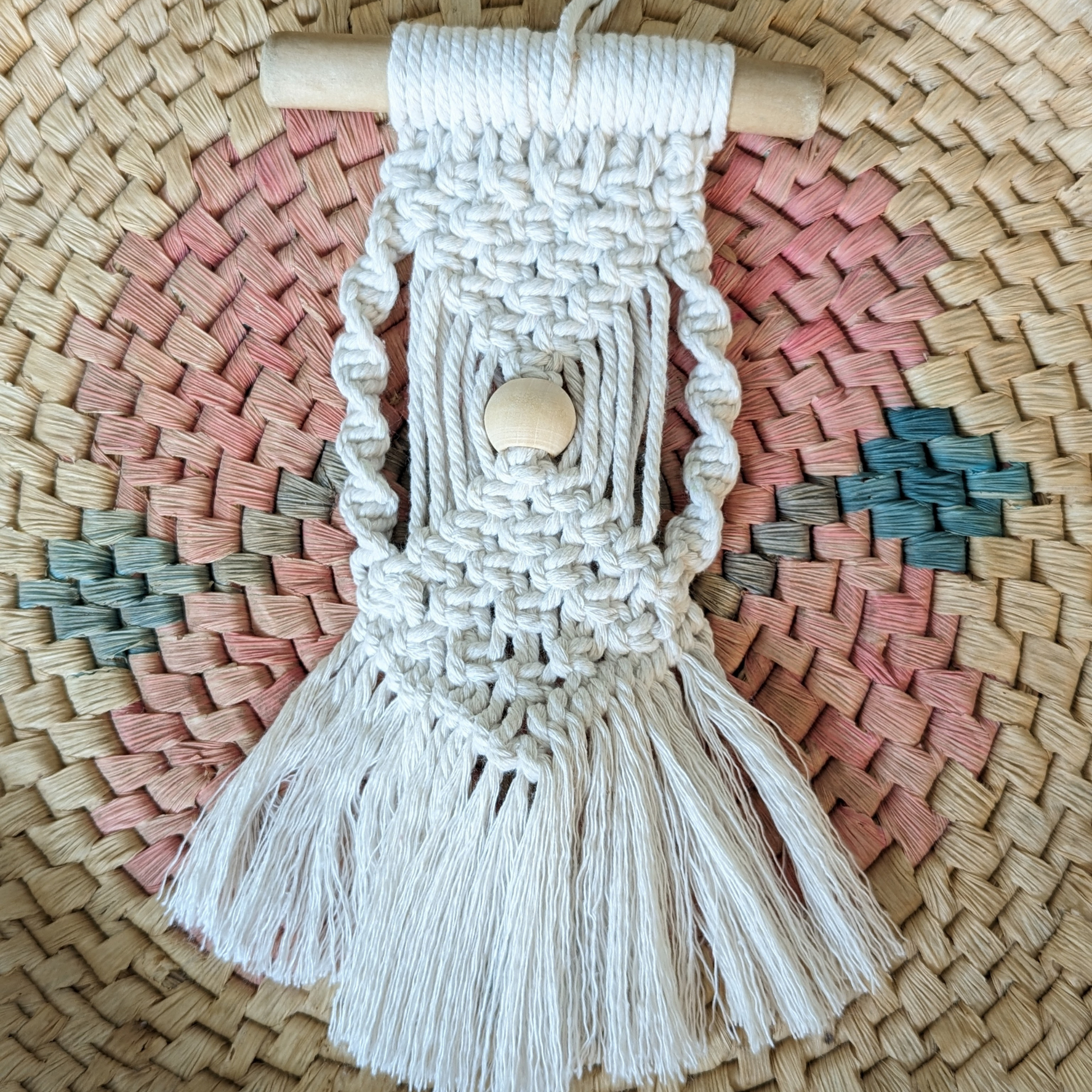 Boho Macrame Air Freshener Holder for Car