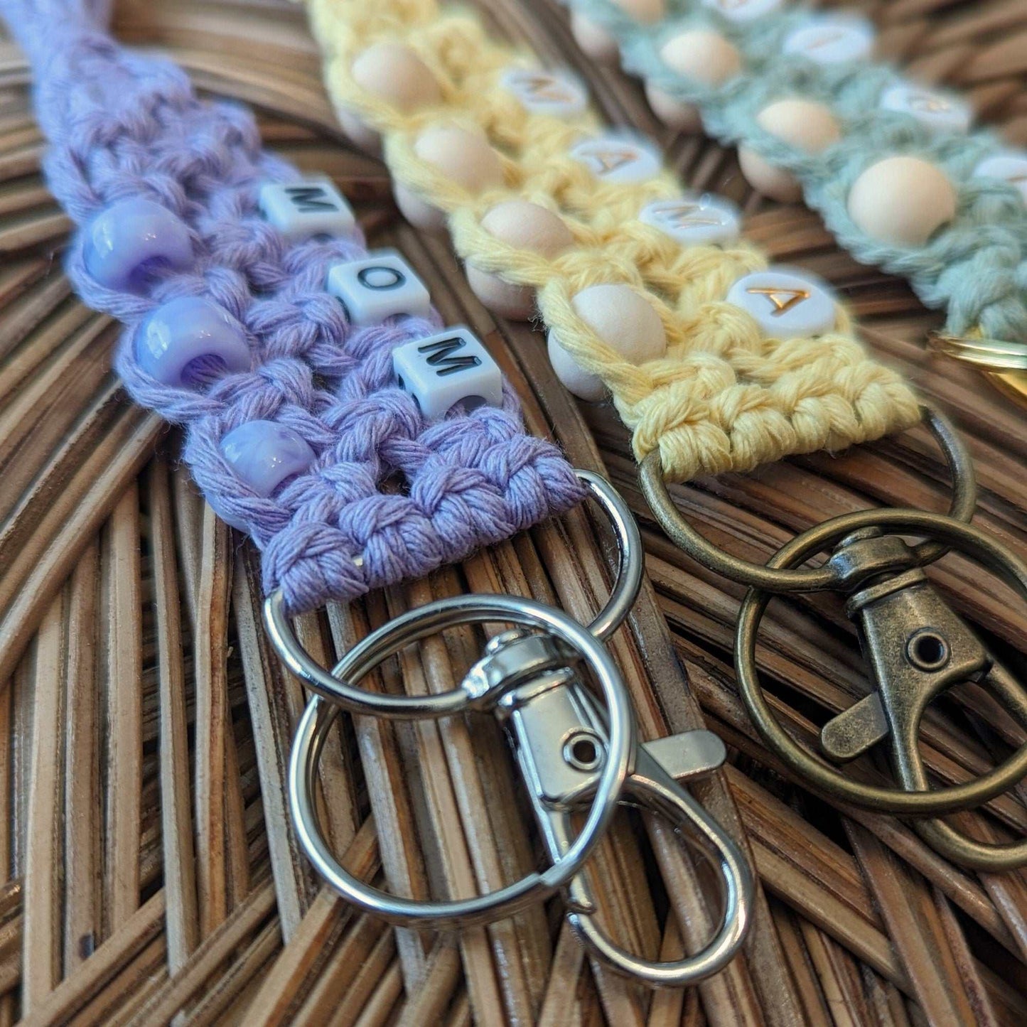 Personalized Macrame Keychain: "The Jane"