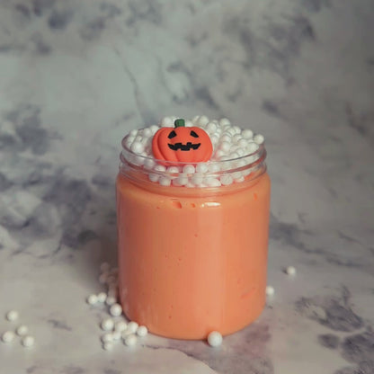 "Pumpkin Guts" Lightly Scented Pumpkin Slime with Foam Beads